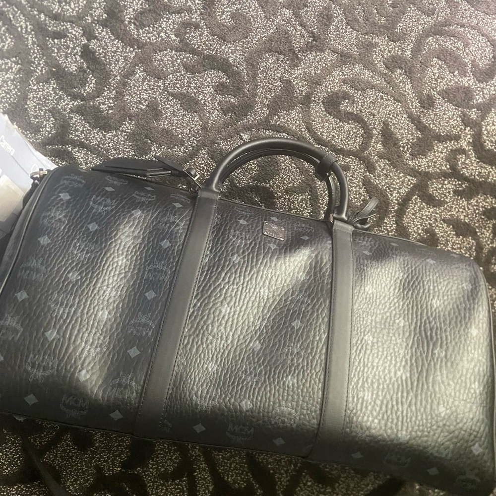 Large Black MCM Duffle Bag